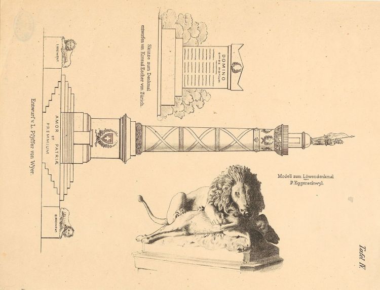 Abb. 5: Aussortierte Denkmalentwürfe weiterer Künstler