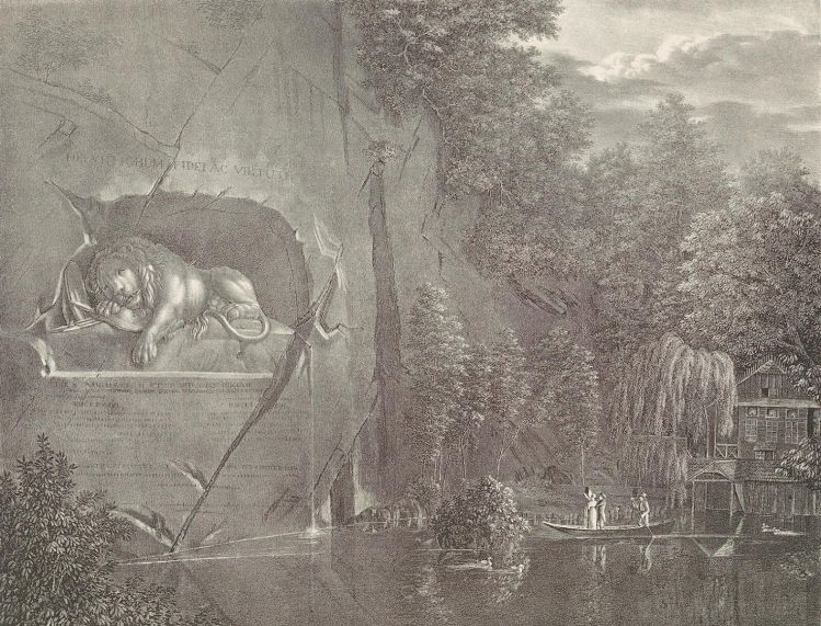 Ill. 5: Until 1942, the pool below the lion was larger and asymmetrical